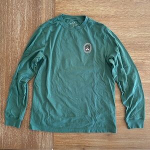 Vineyard Vines Boys’ Green Black Labrador Long-Sleeve Graphic T-Shirt